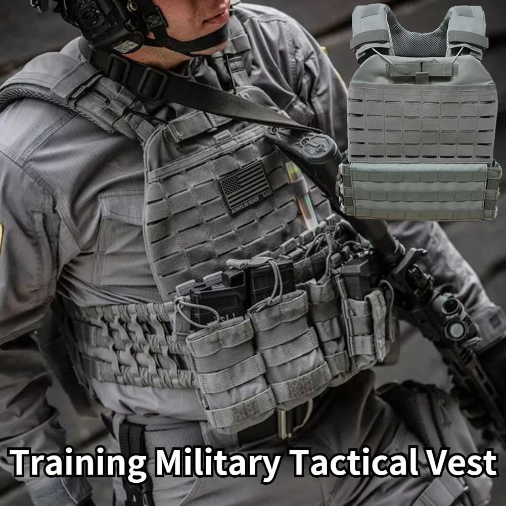 

Training Tactical Military Vest For Men/Women Plate Carrier Body Armor Combat Army Chest Rig Assault Armor Vest Molle Airsoft