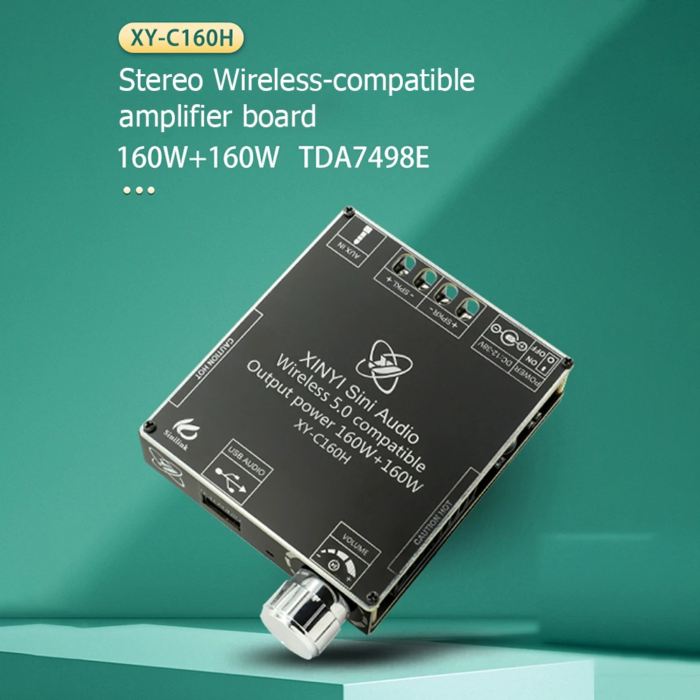 

XY-C160H 2,0 двухканальная Плата усилителя мощности аудио стерео сабвуфера 2x160 Вт Bluetooth-совместимый 5.0 беспроводной Amp модуль