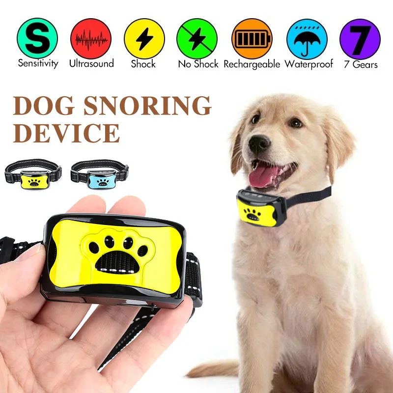 

Pet Dog Anti Bark Collar Ultrasonic LP54 Auto Anti Humane Bark Collar Stop Dog Barking Rechargeable Shock/Safe Dog Repeller