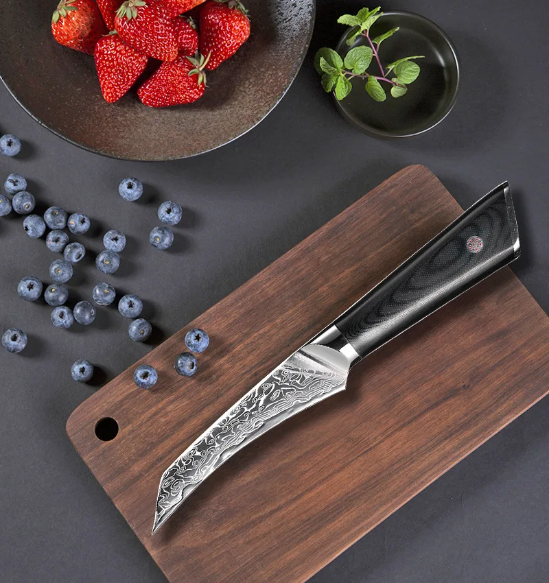 

Damascus Steel Knife Fruit Knife Peeling Knife