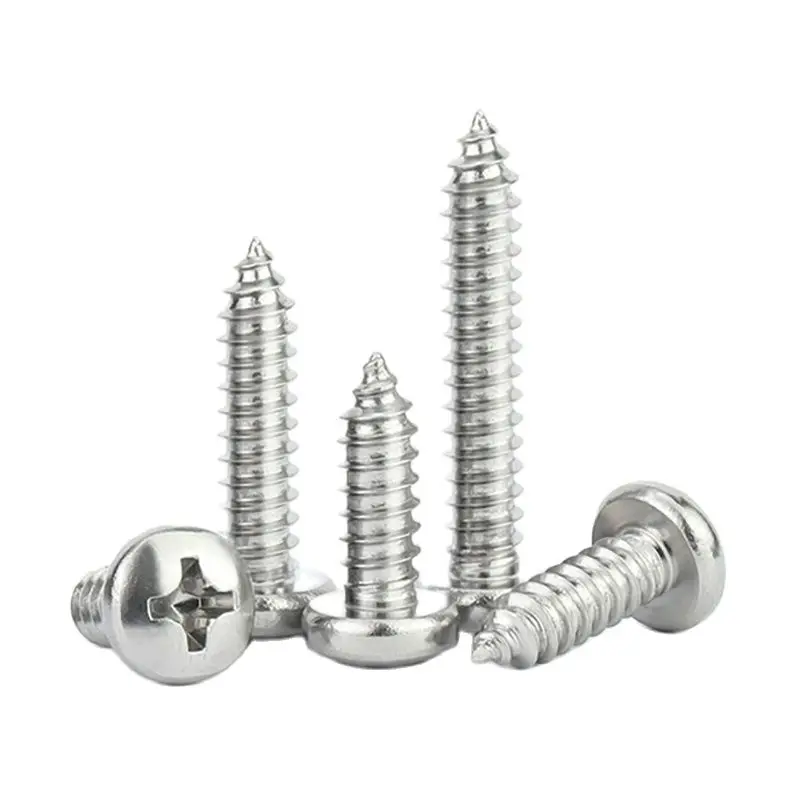 

M4 M5 STAINLESS STEEL PAN ROUND HEAD SELF TAPPING WOOD SCREWS CHIPBOARD