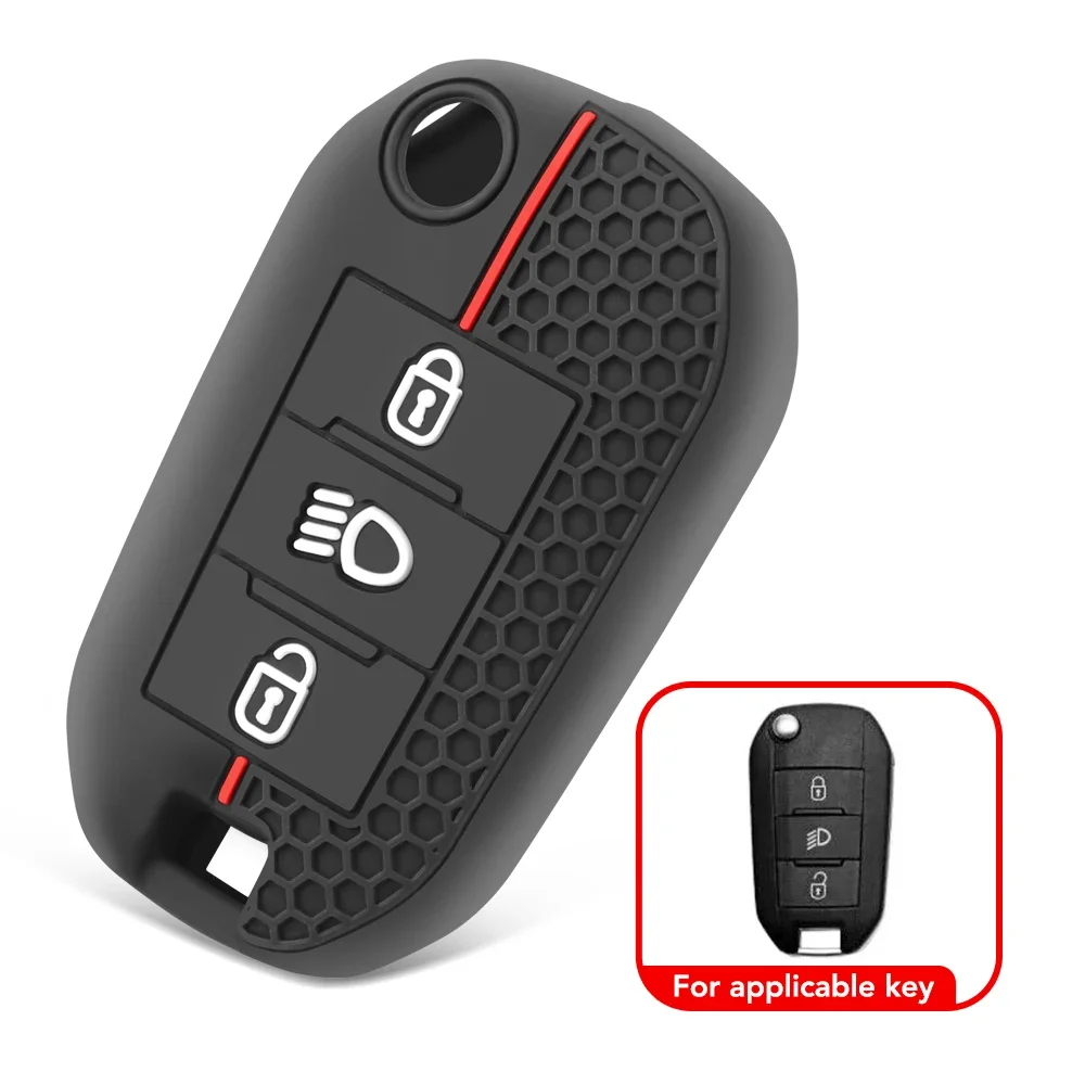 

Силиконовый Чехол Для Ключей Для Citroen C5 C3 C4 C8 Berlingo Peugeot Partner Rifter 208 308 508 407 2008 3008 Expert-держате...