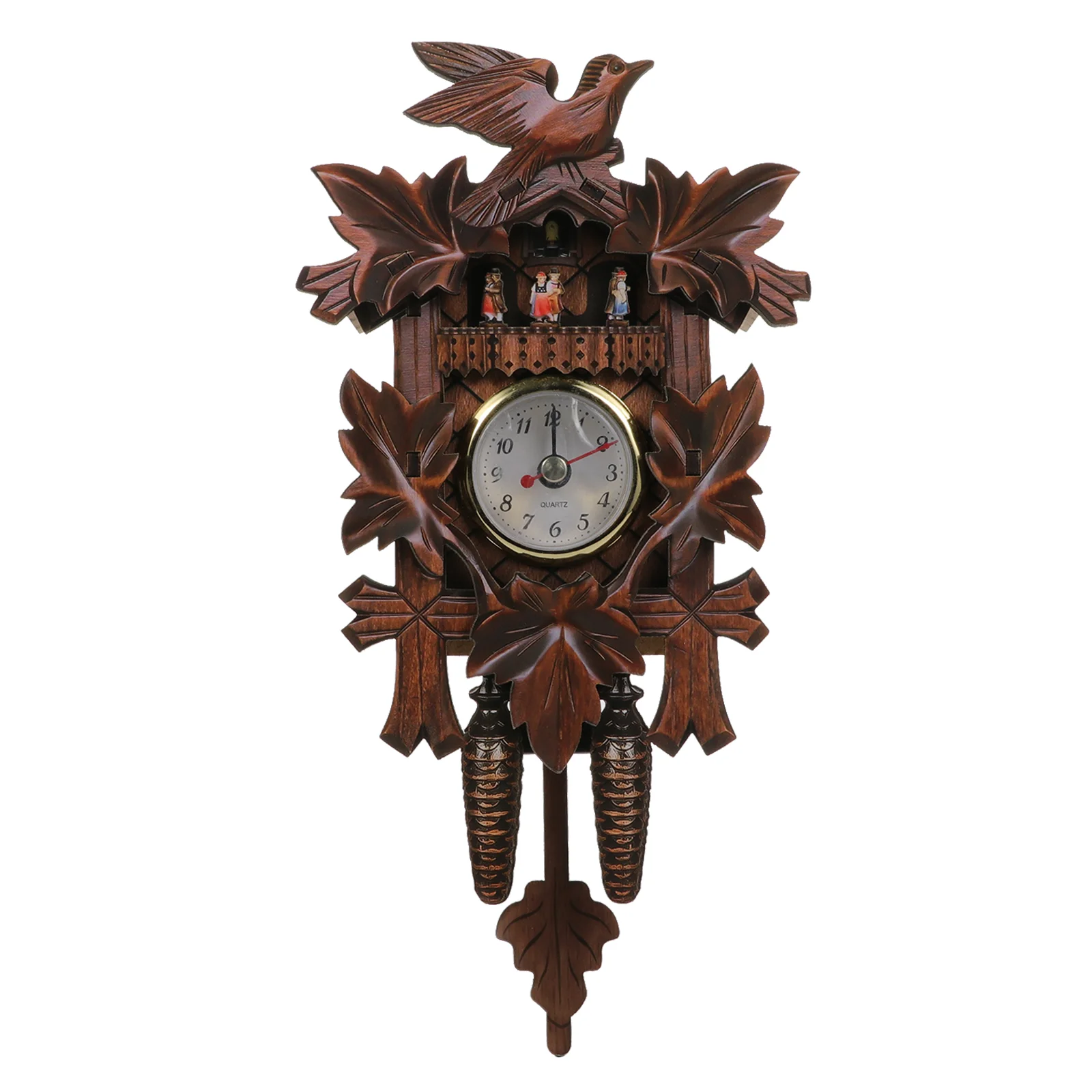 

Clock Wall Wood Coo Vintage Ornament Hanging Cuckoo Wooden Bird Pendulum Decoration Retrodecorative Kuku Christmas Home