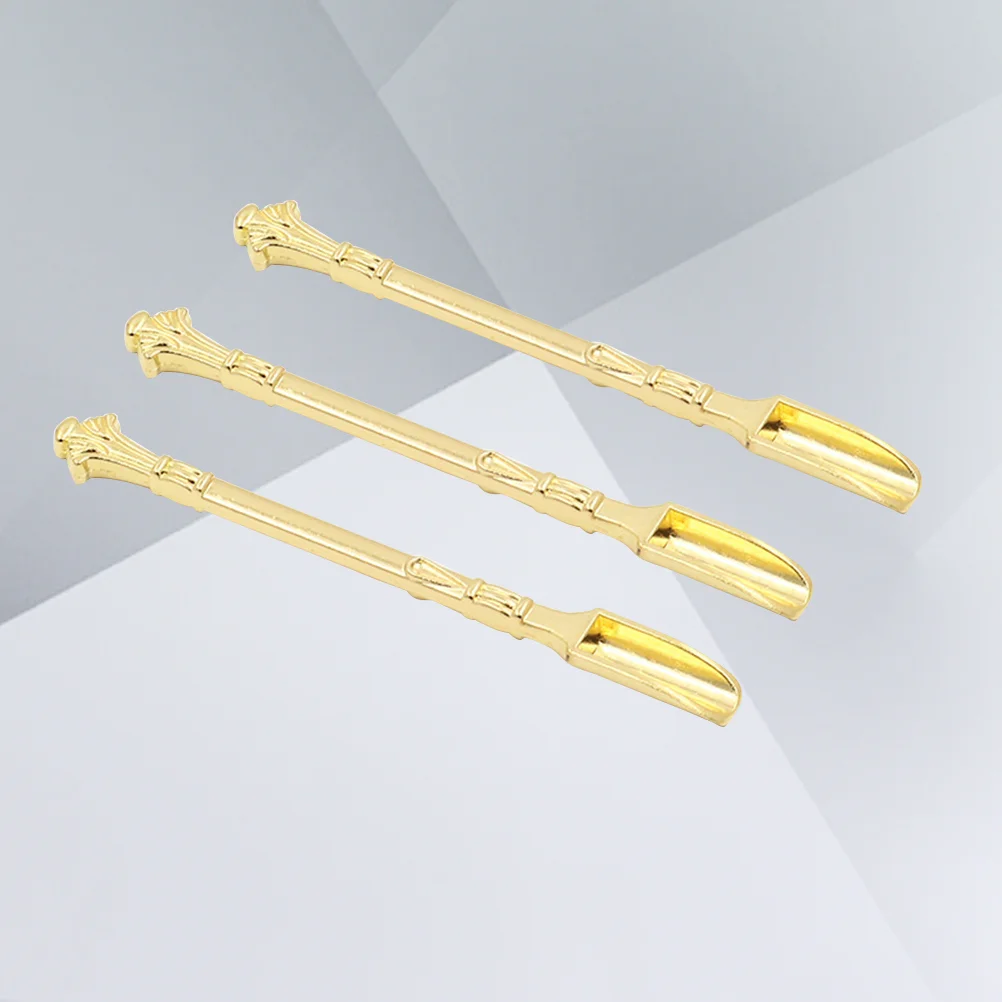 

2pcs Spoon Metal Mini Sampling Scoop Spoon for Laboratory Home