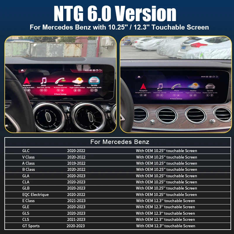 

Беспроводной CarPlay Android Auto 2025 для Mercedes Benz A B C E CLS CLA GLA GLB Class NTG6.0 2019-2023 с зеркальной связью Airplay