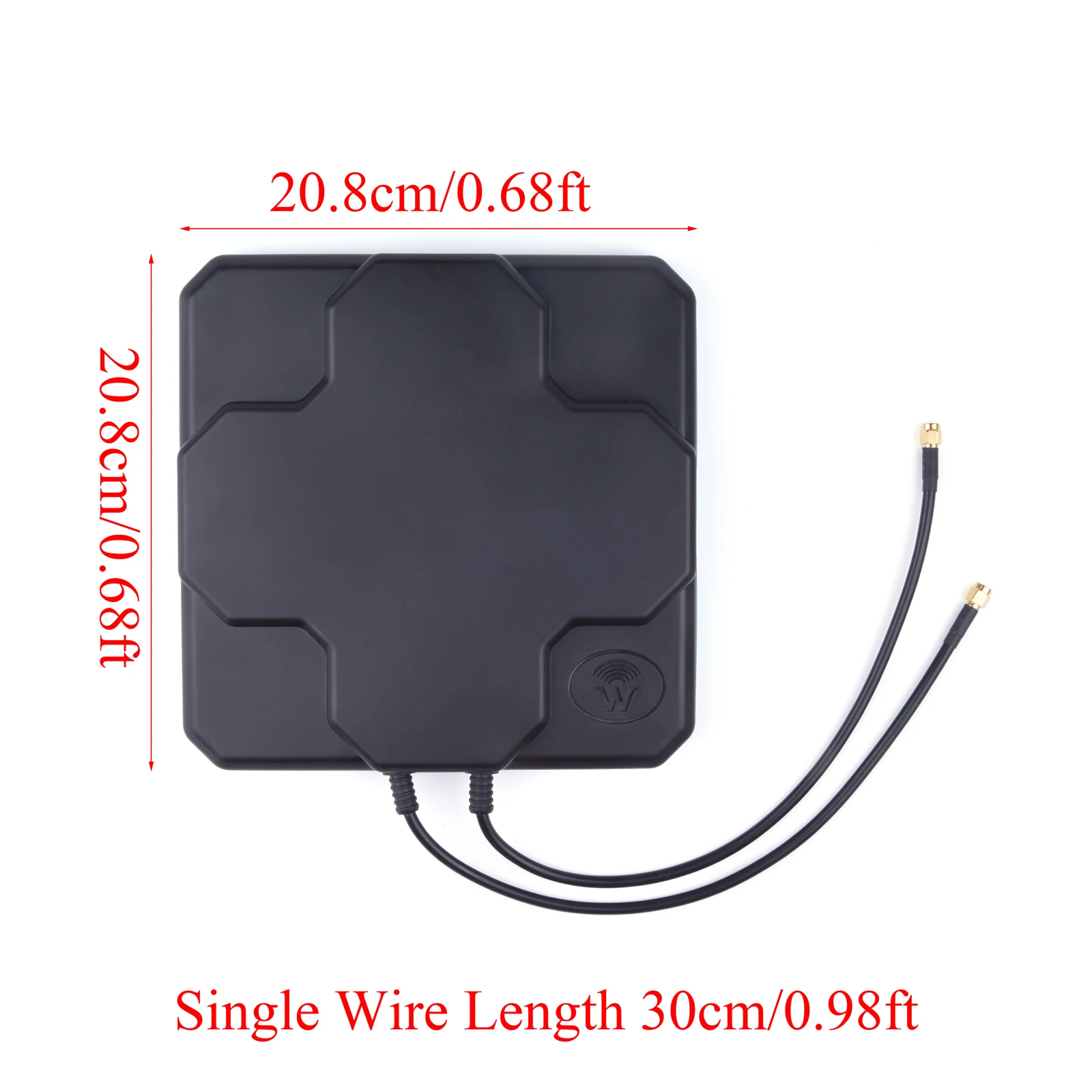 FR&RU Warehouse 18dBi Outdoor 4G LTE Antenna High Gain 698-2700MHz Dual SMA Male/N Female For Router Signal Repeater Amplifier