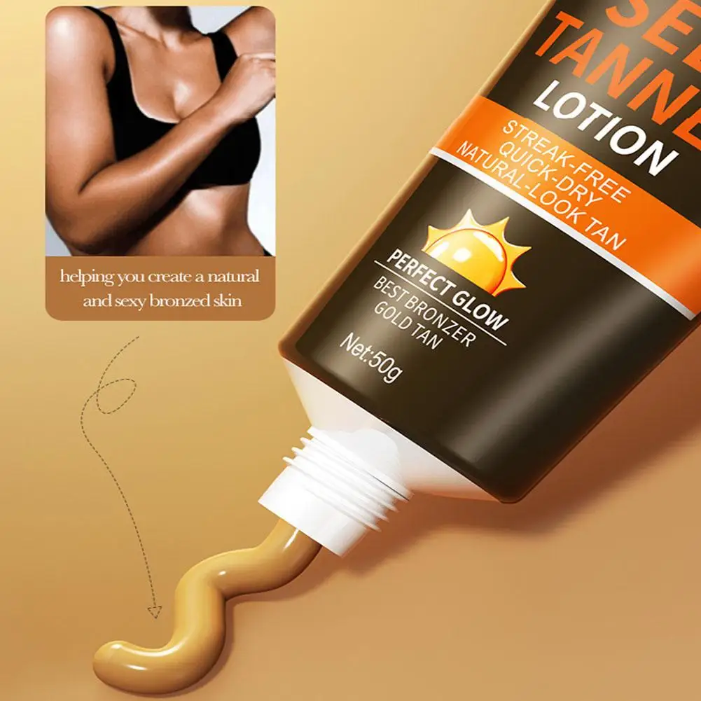 Крем для загара увлажняющий бронзатор Бронзовый лосьон без выцветания стойкий