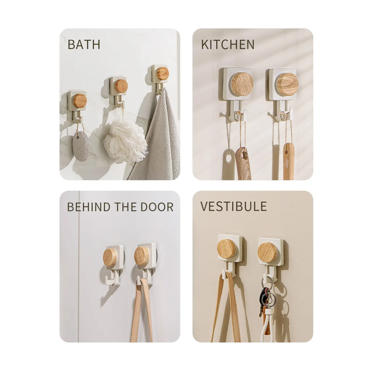 WMMO 1/2 шт. всасывающий крючок для ванной комнаты мощная вакуумная присоска