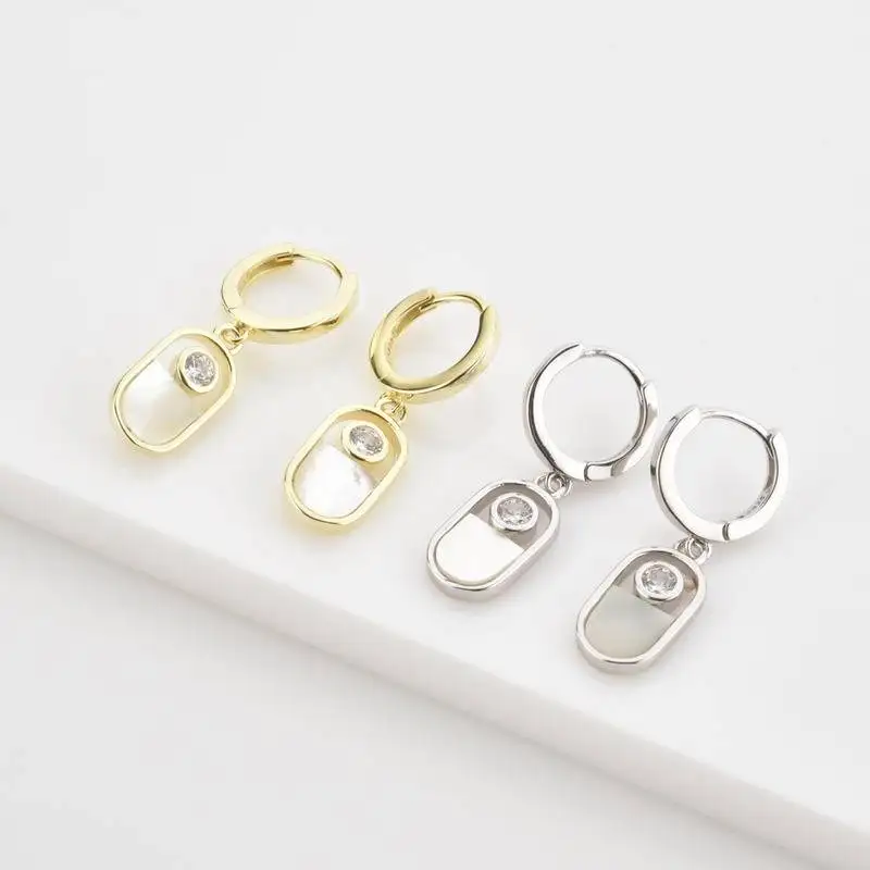 

S925 Silver Camera Unique Boho Style Hug Hoop Earrings Ladies Fashion Jewelry Trend Ins Same Earring Gift
