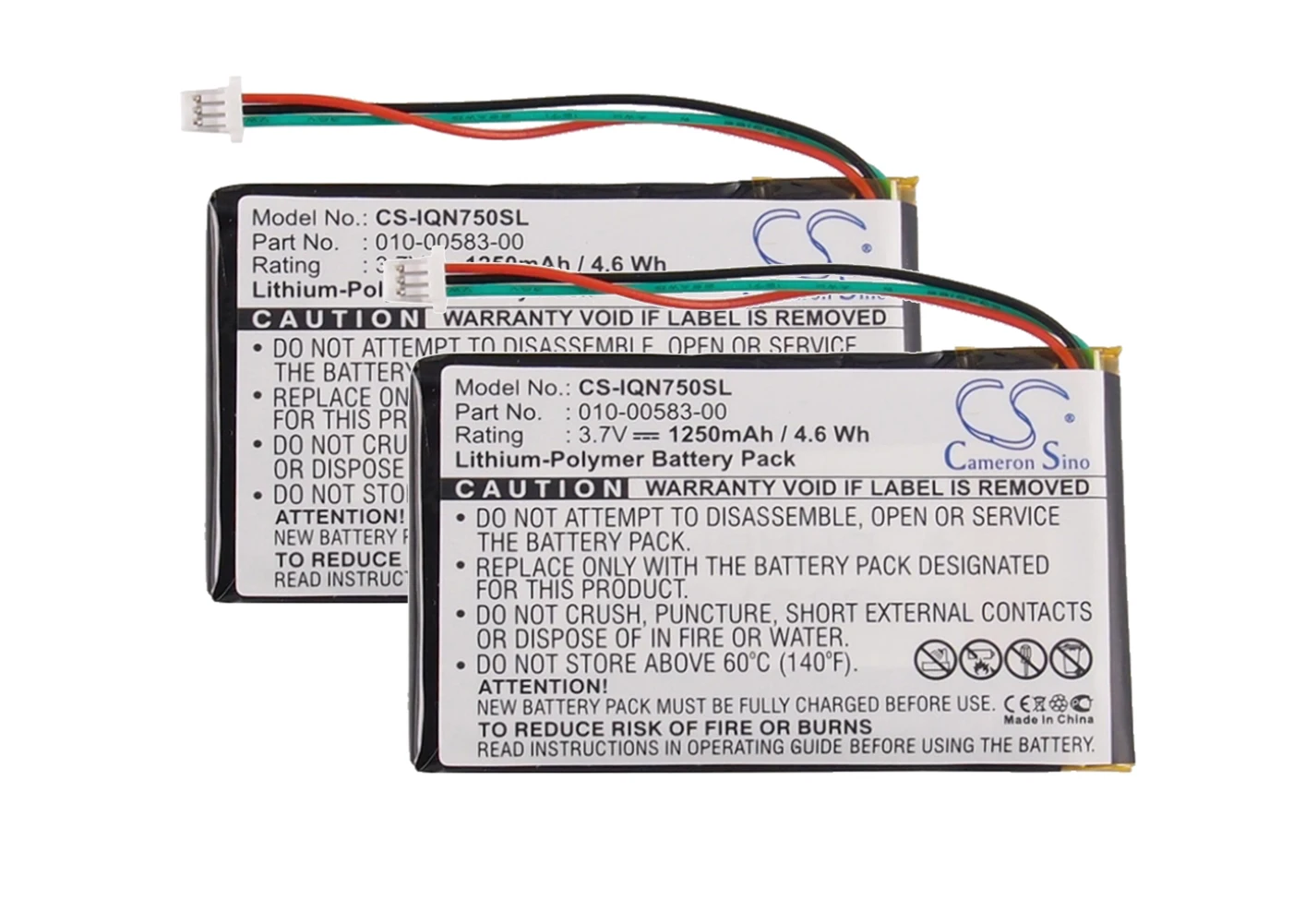 

2 упаковки 750 мА аккумулятор для Garmin Nuvi 755, Nuvi 755, Nuvi 00583 T 010--00
