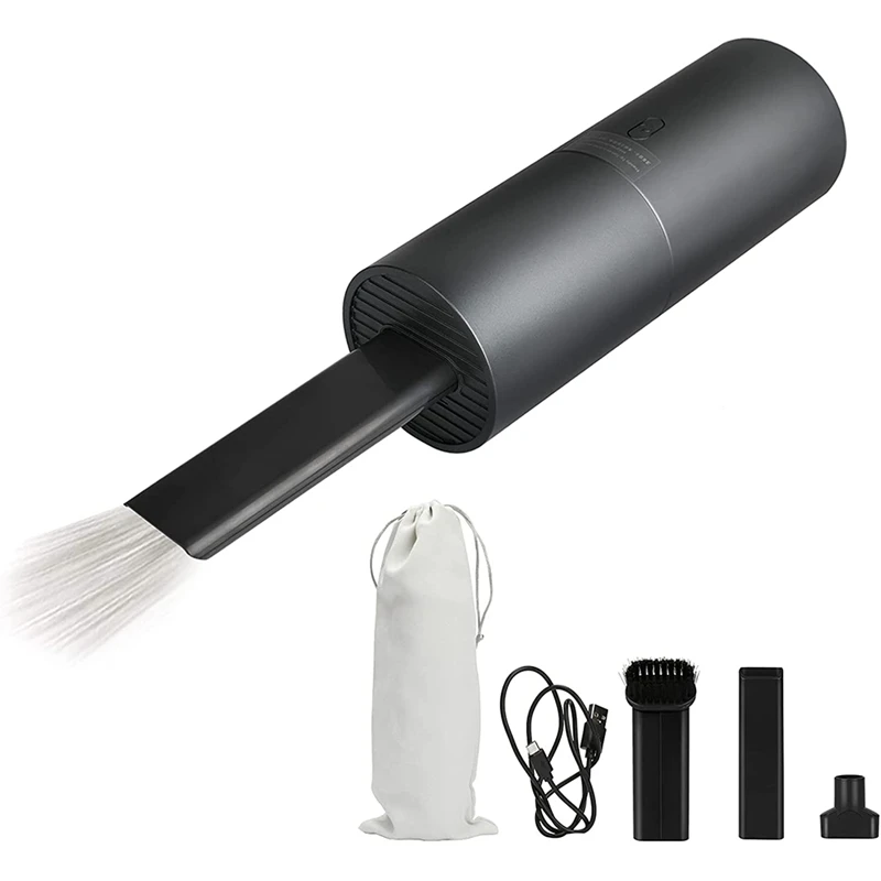 

Mini Vacuum Cleaner, USB Rechargeable Dust Buster And Blower 2 In 1, Great For Pet Hair Keyboard Laptop Car Home Office