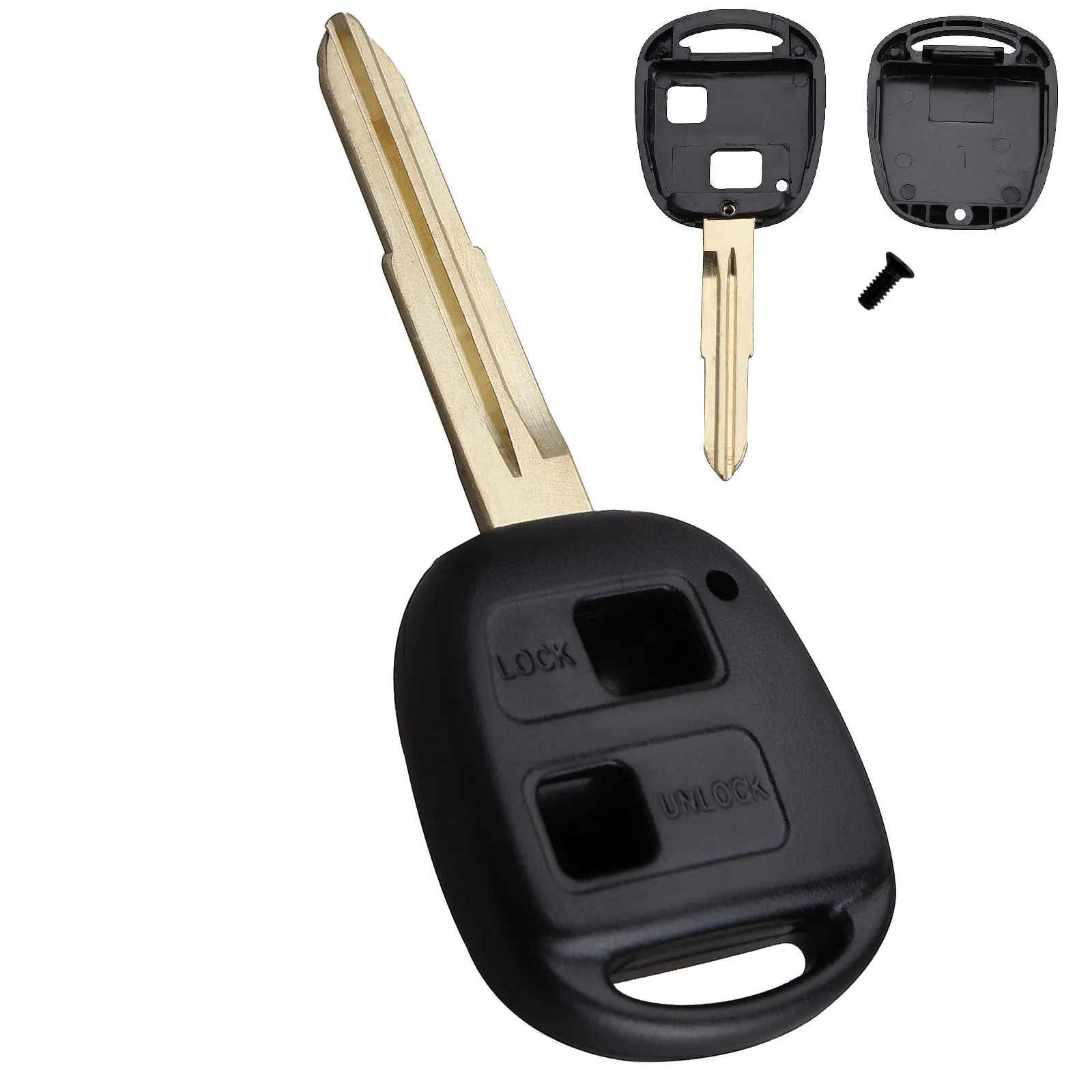 2 кнопки автомобильный брелок для автомобильного ключа без дистанционный ключ