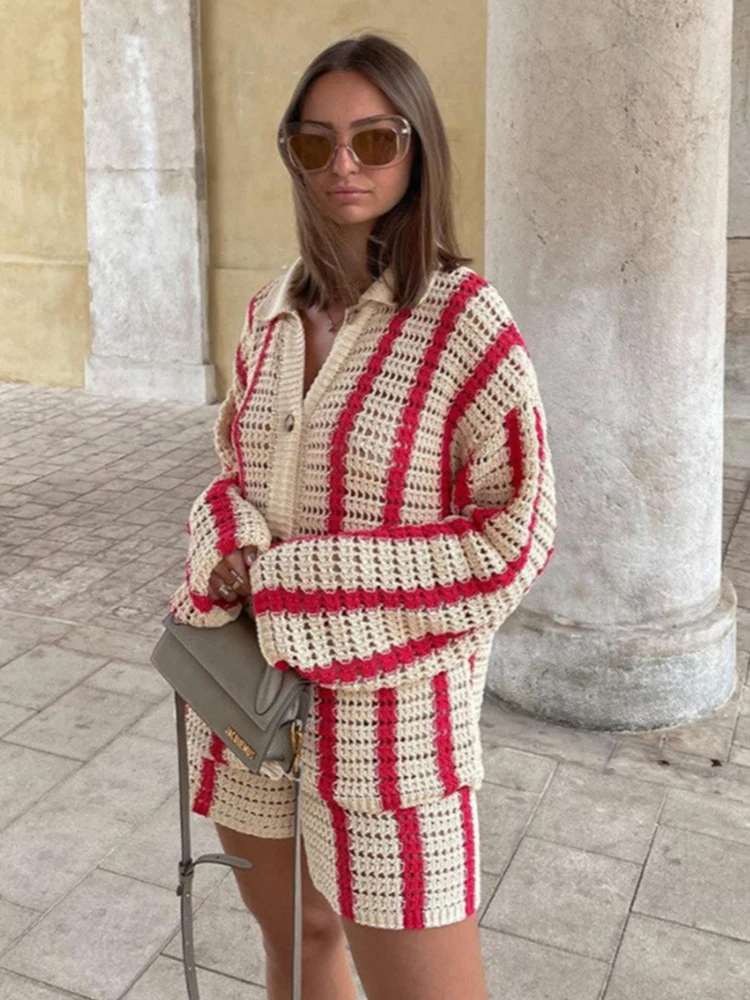 Осень 2022 вязаный женский кардиган Gitana с длинным рукавом свободный свитер в