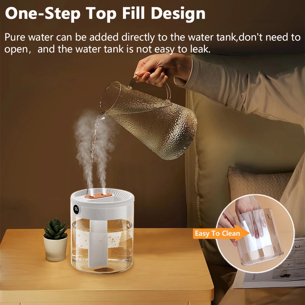 Увлажнитель-Ароматизатор воздуха с двойным распылителем 2 л