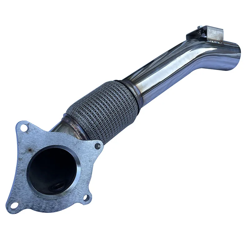 Выхлопная труба Turbo Catless Downpipe для 2.0T 3.0'' /AU A3 FSI /SEAT LEON FR CUPRA GOLF GT I 2.0 MK5 MK6+200 ячеек
