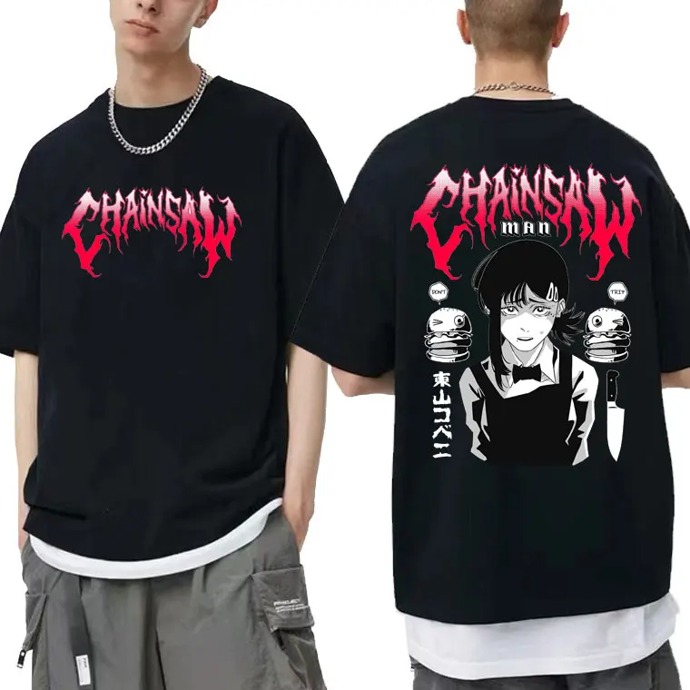 

Anime Chainsaw Man Kobeni Metal Denji Print T-shirt Men's Novelty Manga T Shirts Men Women Casual Fashion Tshirt Tops Fan Gift
