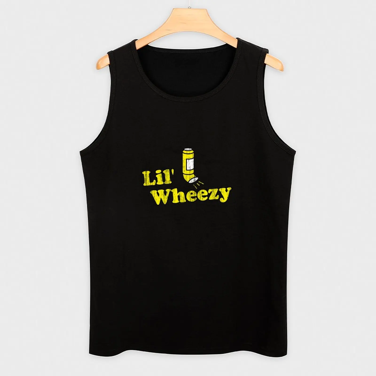 Фото Пляжная повседневная майка Lil' Wheezy Asthma без рукавов, свободного кроя, для отпуска №3