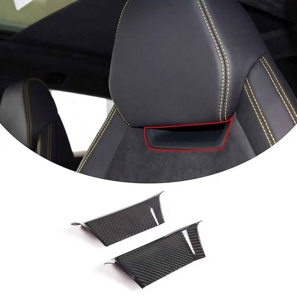 

Carbon Fiber Car Seat Headrest Trims For Lamborghini URUS 2018-21