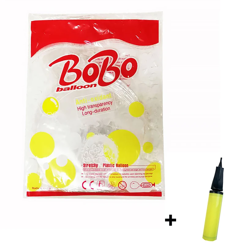 

Надувной шар Bobo, 50 шт., 12/18/20/24/36 дюймов, прозрачный Фотофон, свадебные аксессуары