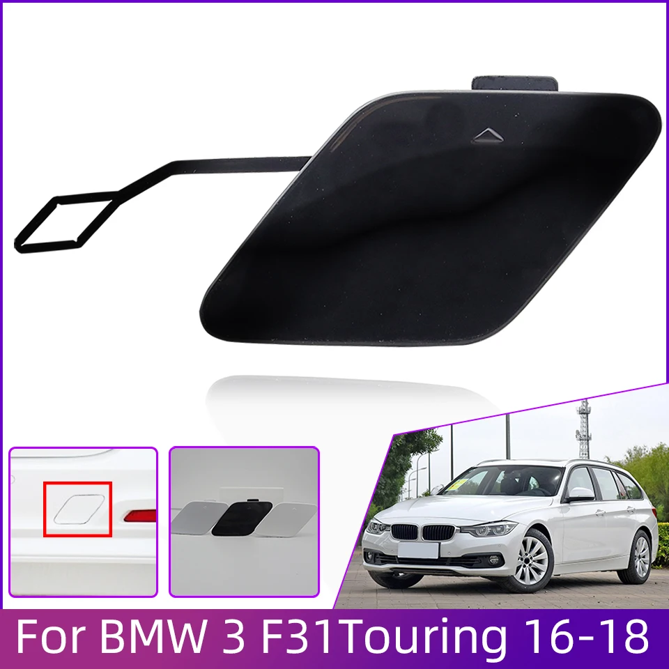 

Rear Bumper Tow Hook Cover Hauling Cap For Bmw 2016 2017 2018 F31 Wagon Touring LCI 320 325 328 330 Painted Trim Trailer Lid