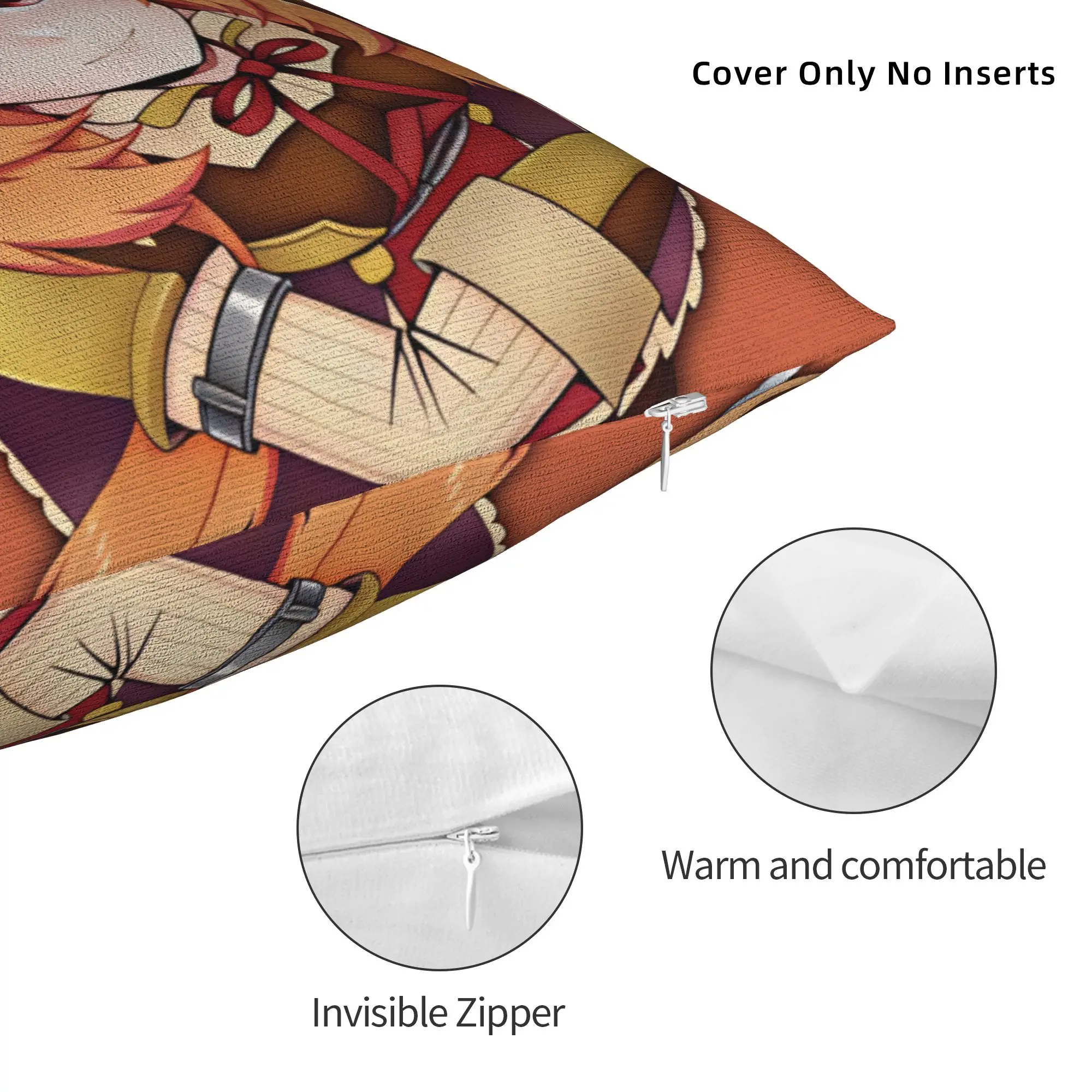 Фото Наволочка Raphtalia S-Shield Hero TRotSH – милая, забавная и удобная наволочка для дивана в гостиной. №4