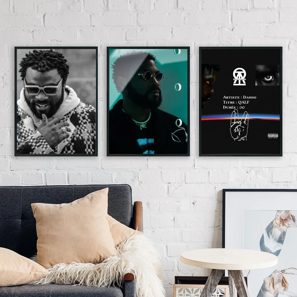 Damso Qalf Рэпер Винтажный Постер Без Рамы Craft Club Бумага В Стиле Барокко Современный