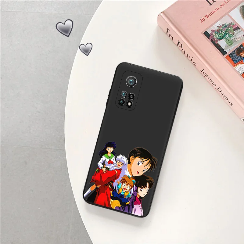 Черный матовый чехол для телефона Redmi Note 12 13 4G 5G Xiaomi Pro 12C 12X 12T 13C 12S Lite Inuyasha Kikyo Soft Cover