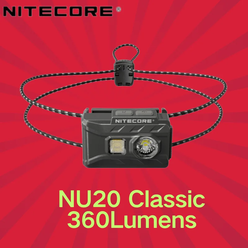 

NITECORE NU20 Classic 360Lumens LED NiteLab UHE LED USB-C Перезаряжаемая сверхлегкая фара