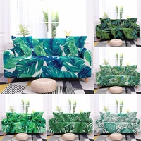 creative tropical leaves seater elastic sofa cover stretch couch slipcover living room sectional case sofa furniture protector
