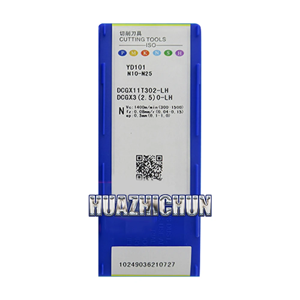 HUAZHICHUN оригинальные YD101 DCGX11T302-LH 10 шт. твердосплавные вставки