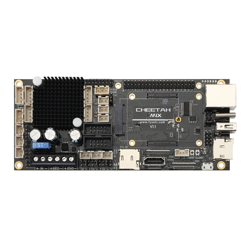 

896F 3D Printer Parts Cheetah MIX Main Board for Voron 2.4 Raspberry Pi Motherboard Supports Wifi Box Integrated TMC2209