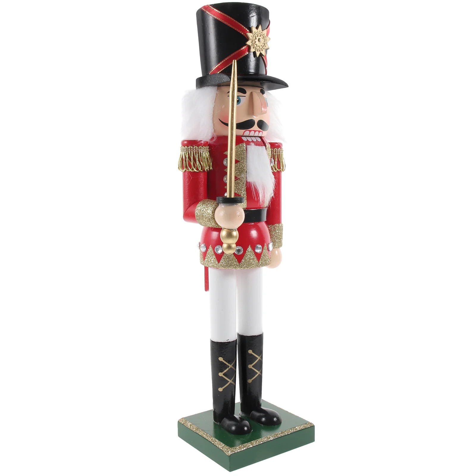 

Christmas Desktop Nutcracker Figure Wooden Nutcracker Ornament Xmas Nutcracker Decoration