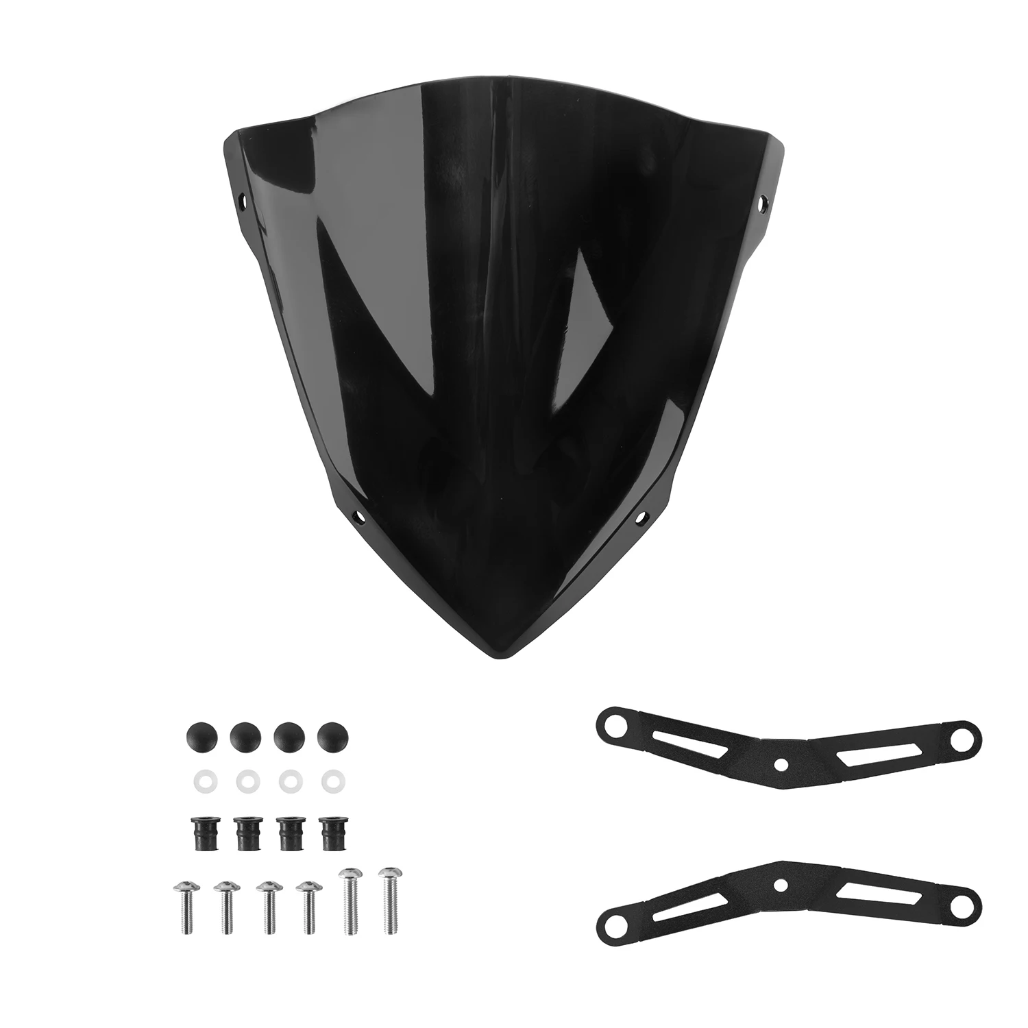 

Motorcycle Windscreen Windshield Deflector with Bracket for Yamaha MT03 MT 03 MT25 MT 25 2020 2021 Black