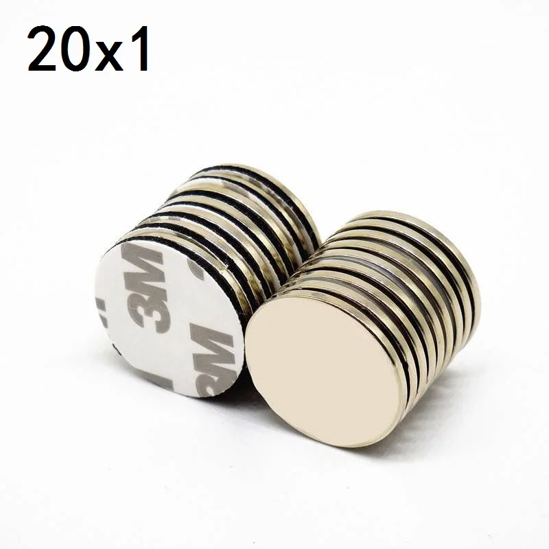 5/10/20/50/100/200 шт. 20x1 сильные мощные магниты с лентой 3 м мм круглый поисковый магнит