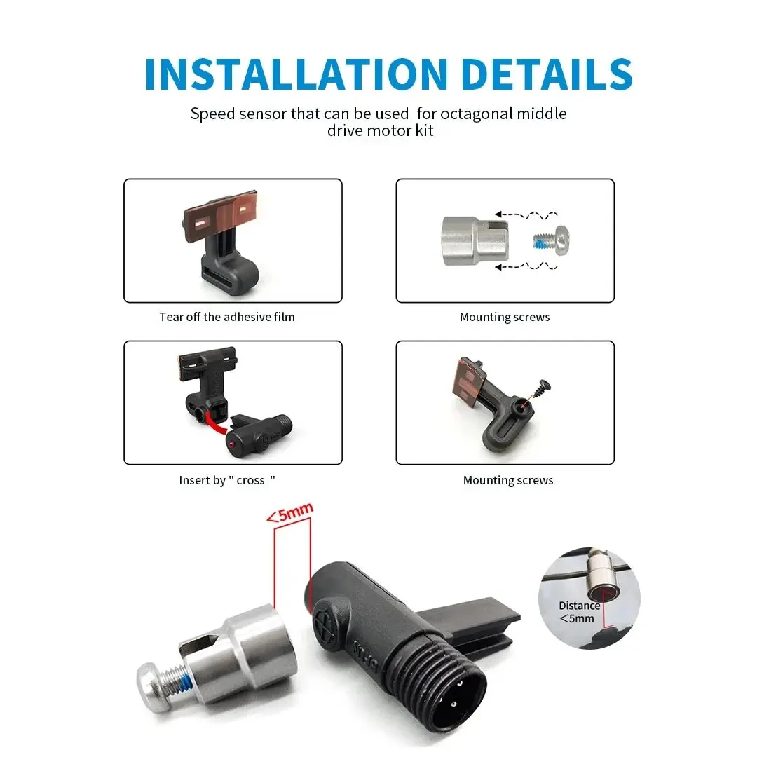 Датчик скорости Bafang BBS01B BBS02B BBSHD Двигатель EBike Спидометр для двигателей и ступиц