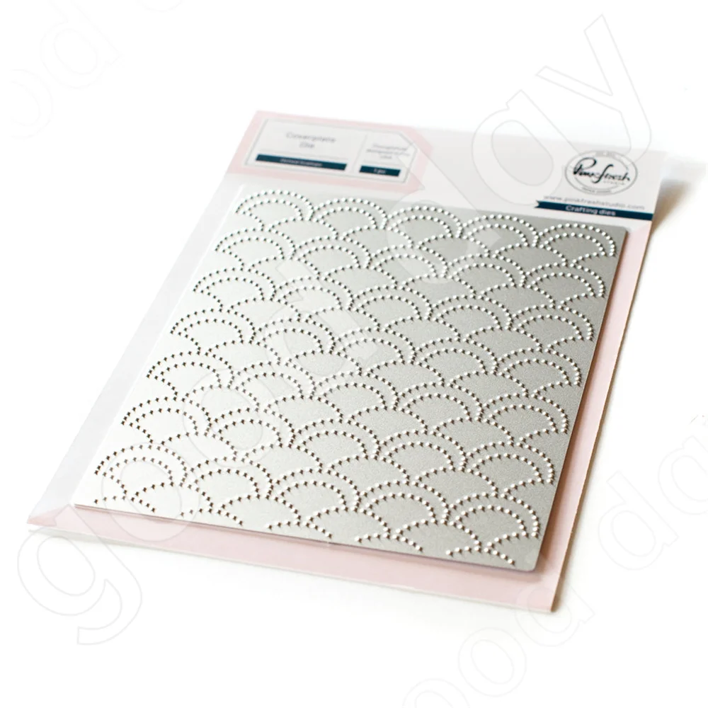 

Arrival 2022 New Dotted Scallops Coverplate Dies Scrapbook Diary Decoration Embossing Template Diy Greeting card Handmade