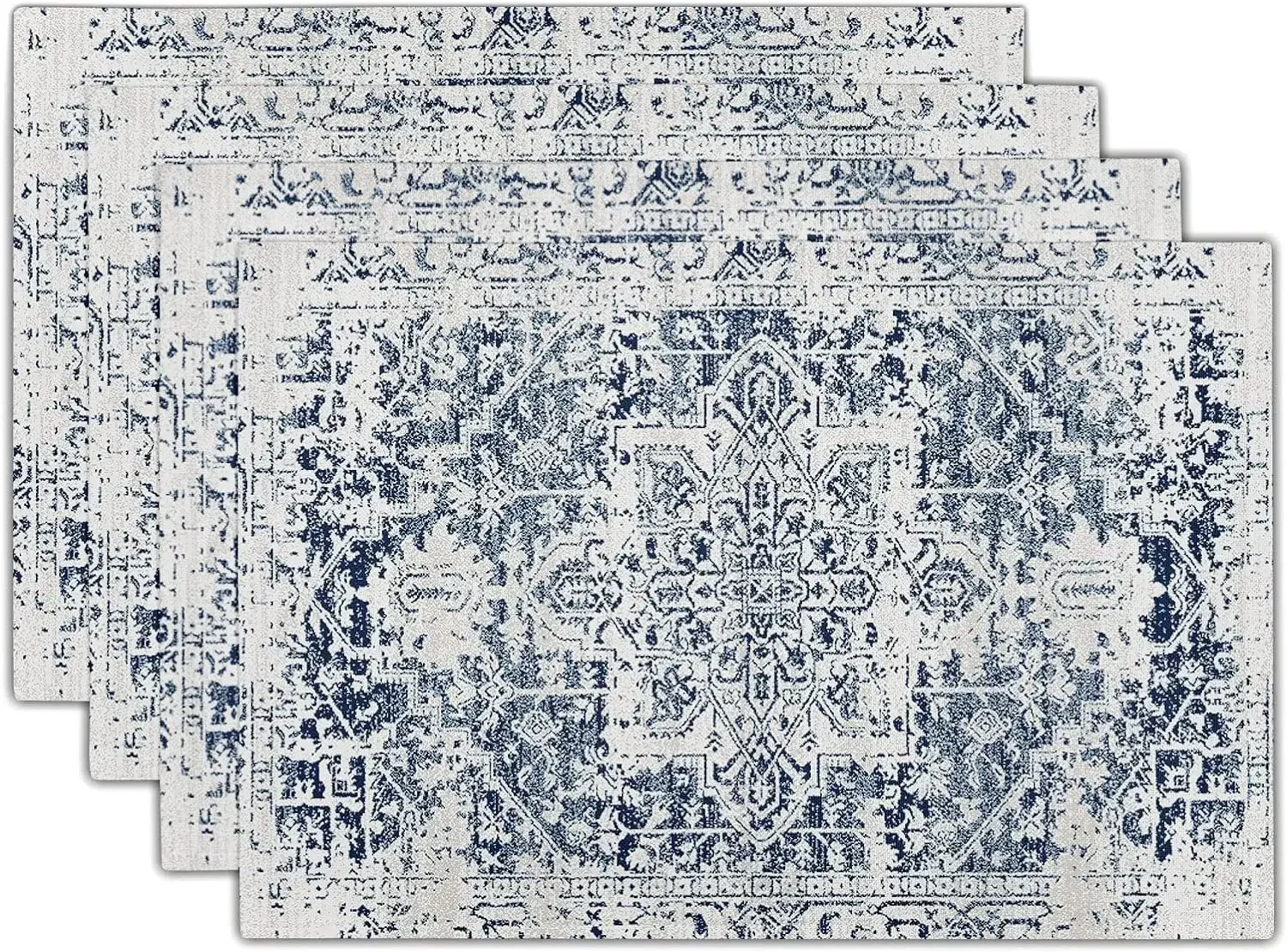 

1 шт., красные золотые салфетки в стиле бохо, богемные ретро льняные моющиеся кухонные коврики для обеденного стола, термостойкий декор