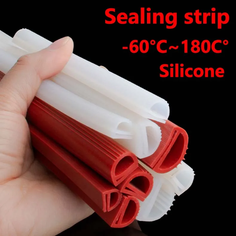 

Термостойкая силиконовая уплотнительная лента белая/красная