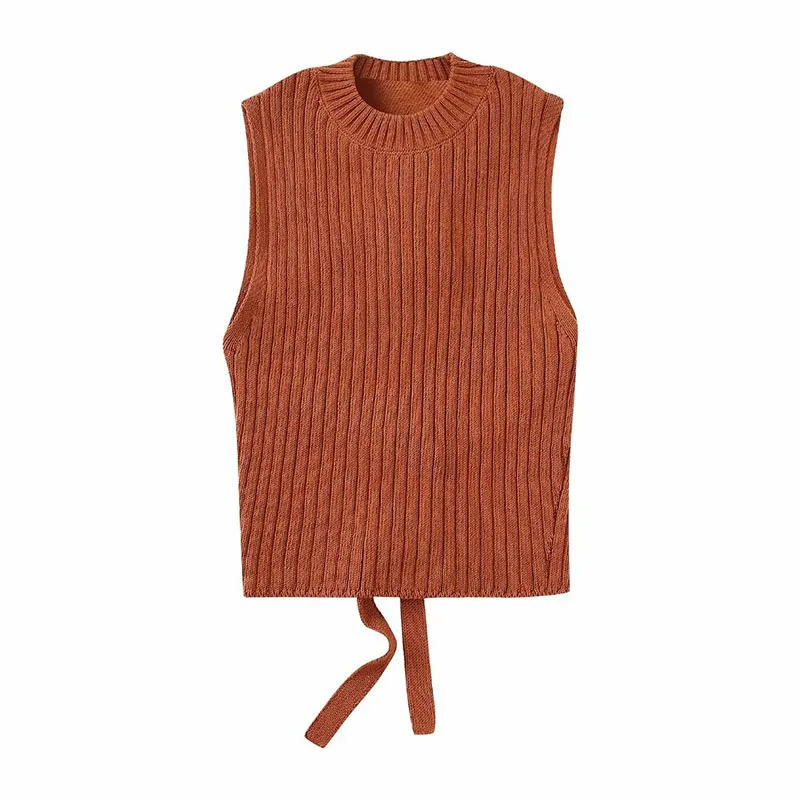 

Женский трикотажный топ с коротким рукавом и открытой спиной, на весну и лето