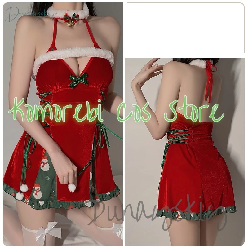 Женское сексуальное рождественское платье для девочек горячее красное