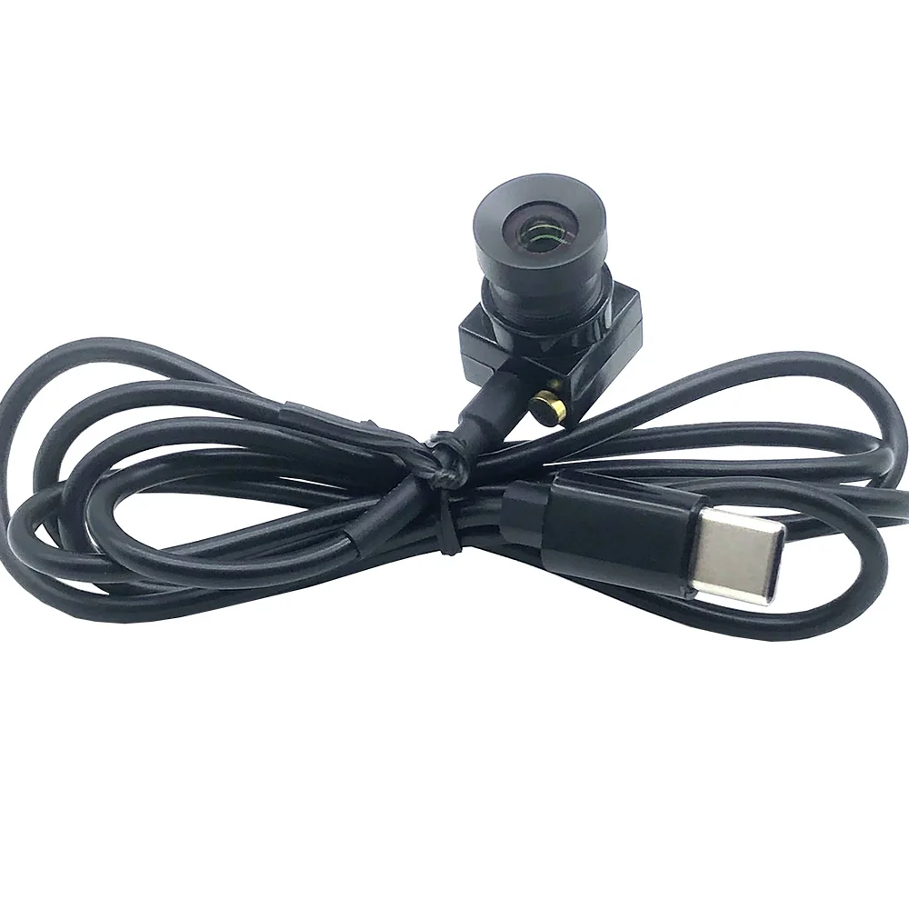 Фото Модуль камеры 2 МП HD USB-C 1080P 6 мм 60 °   Объектив с нулевым искажением, 30 кадров в секунду, высокоскоростная мини-веб-камера видеонаблюдения с поддержкой аудиосистемы типа C №2