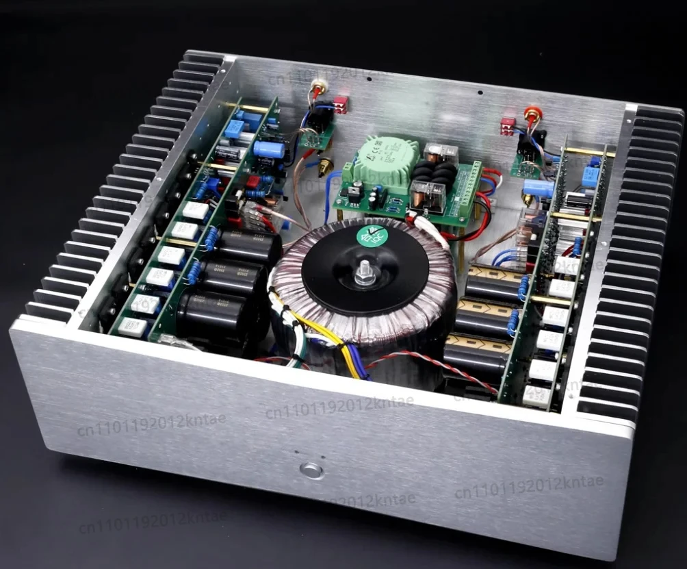Фото FM801 Высококачественный оконечный усилитель MJL4281 2N3440/5416 /250Вт/8Ω 500Вт/4Ω с однополярным и симметричным 2-канальным входом №3