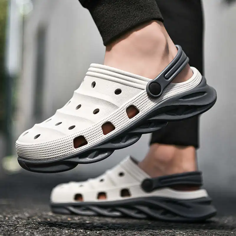 

Амортизирующие мужские туфли Sportiva, мужские пляжные кроссовки, высококачественные сандалии на плоской подошве, детские шлепанцы, мужские те...