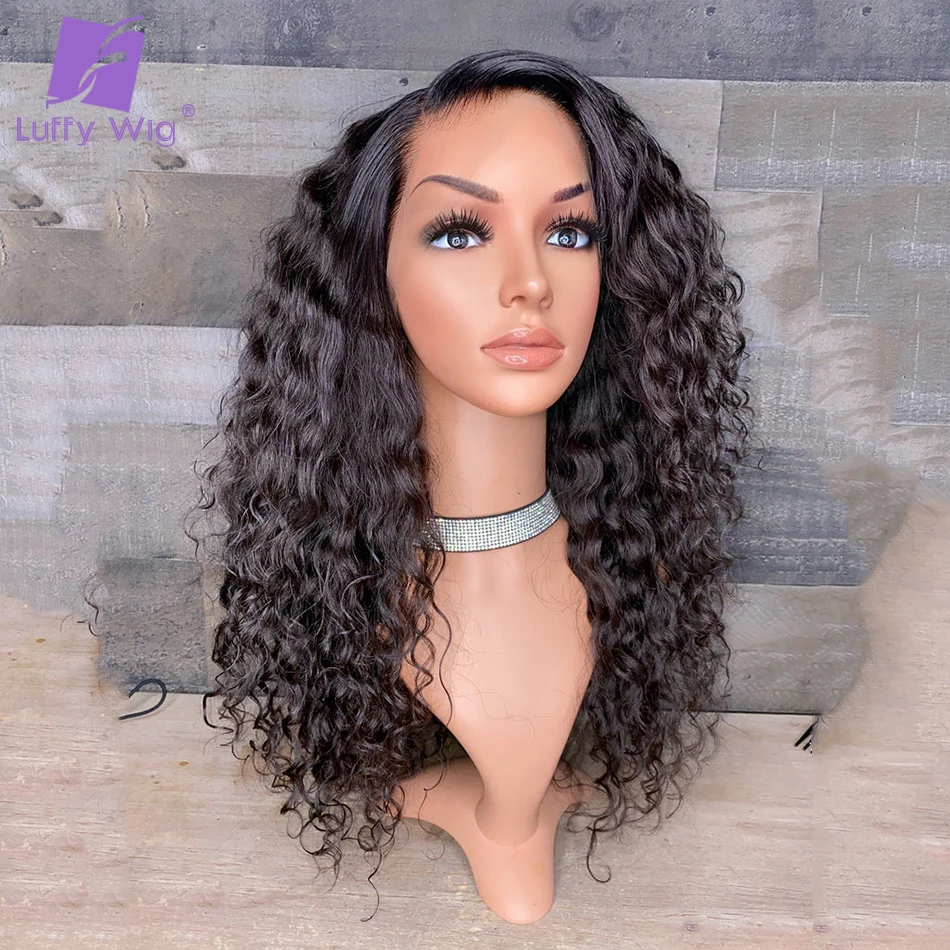 

HD Lace Front Wig 13x6 Long Loose Curly Fitted Glueless Wigs With Dramatic Baby Human Hairs Remy Brazilian Lace Frontal Wig