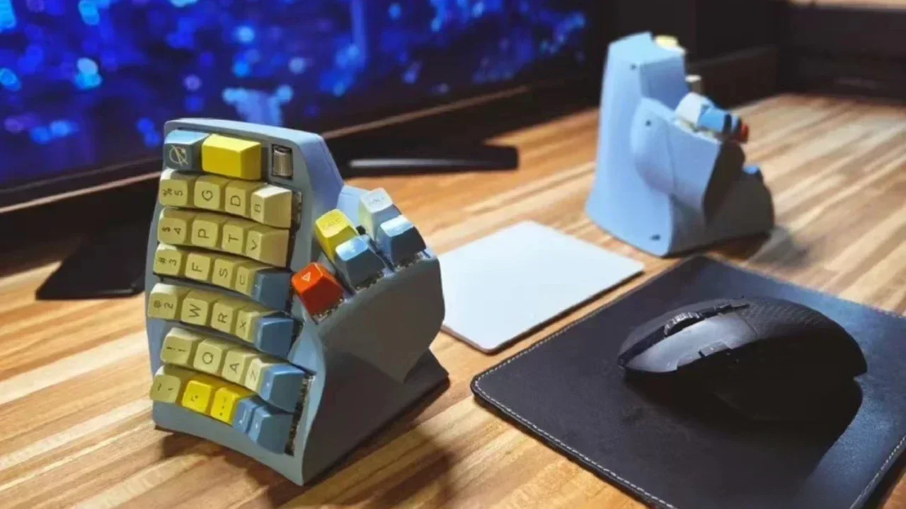 Комплект вертикальной разделенной клавиатуры индивидуальная беспроводная