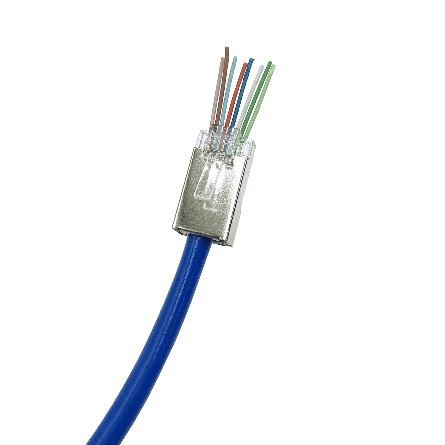 50 шт./лот Новый экранированный разъем RJ45 Cat5e Cat6 Cat 5E 6 сетевой переходник rj45 |