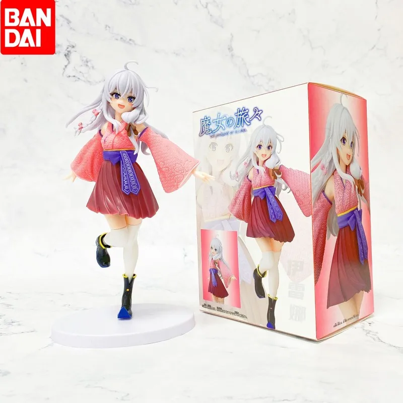 

21cm Anime Figure Elaina Sakura Kimono Ver. Action Figure Coreful Majo No Tabitabi Elaina Adult Collection Model Doll Toys Gifts