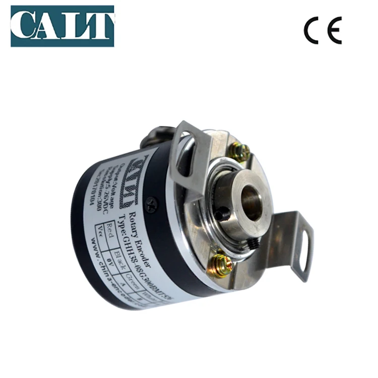 Фото DC5-26V 500ppr двухтактный поворотный энкодер с полым валом 8 мм GHH38-8G500BMP526 для измерений №2