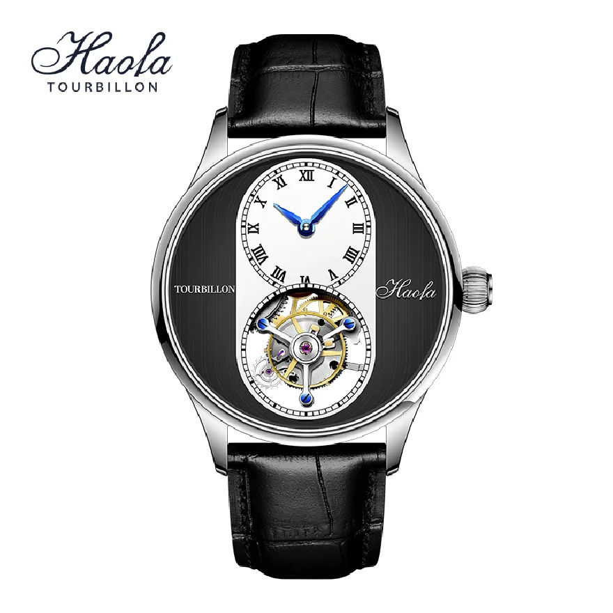

HAOFA Skeleton Movement Tourbillon Watch Luxury Mechanical Watch Men Rotational Manual Tourbillon Wristwatches orologio uomo