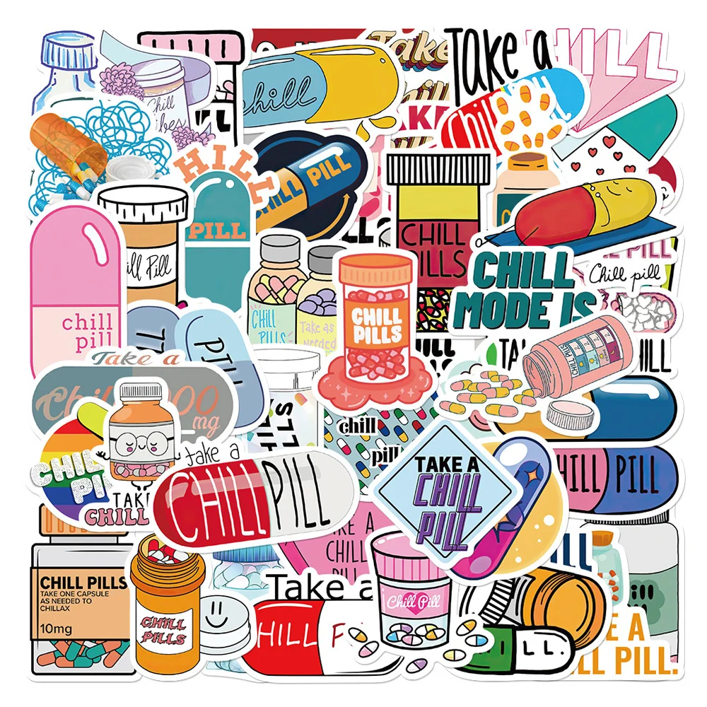 

10/30/50 шт., водонепроницаемые наклейки-таблетки